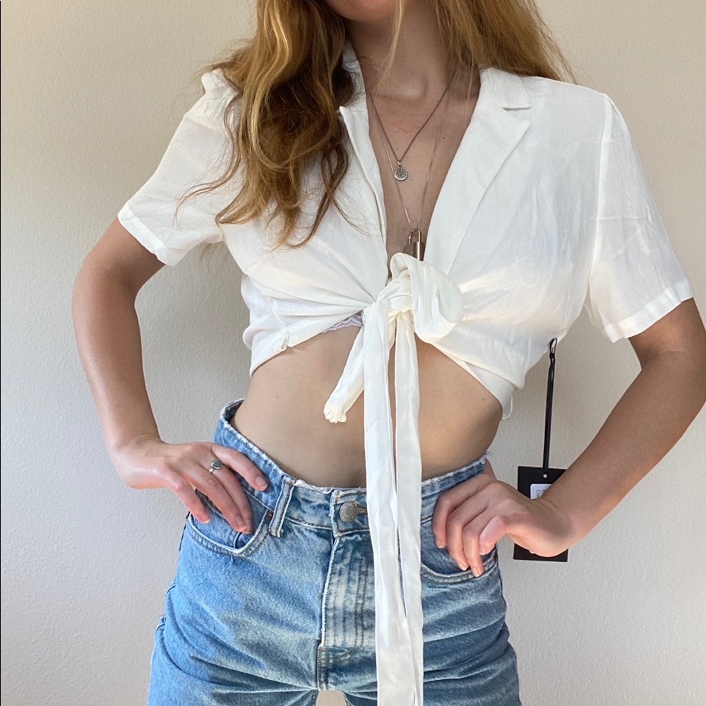 NWT 4SIENNA wrap top